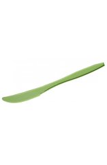 Одноразовый нож 16 см., 50 шт/уп (биоразлагаемый, кукурузный крахмал) зеленый