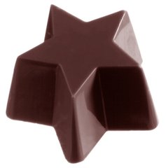 Форма для шоколада "звезда" 45х45 мм, h25 мм, 1х14 шт. / 24 г