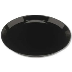 Піднос для офіціанта із пластику без покриття чорний 40 см. круглий Winco