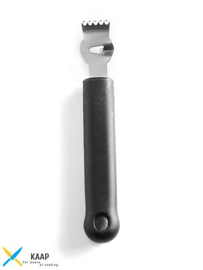 Кухонний ніж для нарізки цедри 15,5 см. Hendi із чорною пластиковою ручкою (856031)