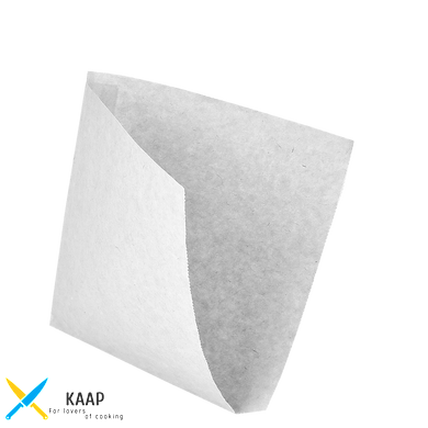 Пакет-куточок паперовий жиростійкий 170х170 мм., 38 г/м2, 2000 шт/уп білий крафт (46000)