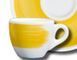 Чашка cappuccino 180 мл Yellow "Verona Millecolori Hand Painted Brush stroke B with handle" 35121