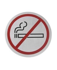 Табличка інформаційна самоклеюча Ø16 см "Не курить", Hendi