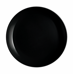 Тарілка кругла 210 мм чорна порцелянова Hotel Lubiana 204-1131.6700/2