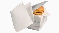 Пакет паперовий &ndash; куточок 15х12,5 см., 40 г/м2, 2000 шт. білий крафт (40000)