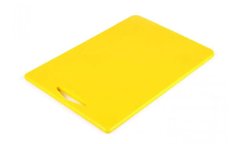 Доска разделочная 38х26х1 см. Durplastics, пластиковая желтая (9853AM38261)