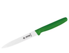 Ніж кухонний для чищення овочів 10 см. Stalgast із зеленою пластиковою ручкою (214102)
