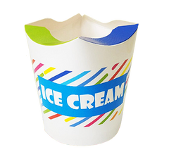 Стакан-упаковка для мороженого 350 мл бумажная Ice Cream FastFood