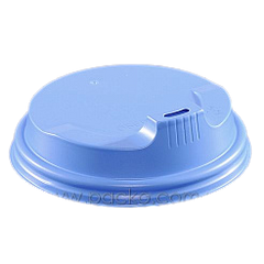 Крышка для бумажного стакана D90 с отверстием синяя 100 шт(для стаканов: 41691, 41692, 41693, 41694, 41696)