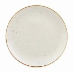 Тарілка кругла 29 см. керамічна, бежева Stonecast White Speckle, Churchill