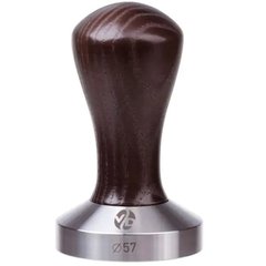 Темпер для кофе d 57 мм, цвет венге с деревянной ручкой (7043)