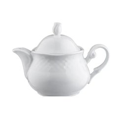 Чайник заварочный 400мл. фарфоровый, белый Afrodyta, Lubiana