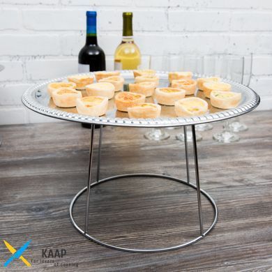 Подставка двухярусная для блюд 18,5х24х18 см. хромированная сталь Winco