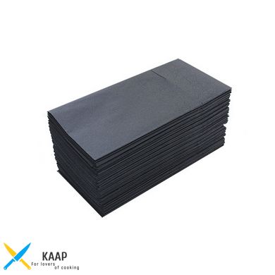 Салфетки столовые Pocket 1/8 двухслойные 40х40 (45 шт.) черные. T2408T/N