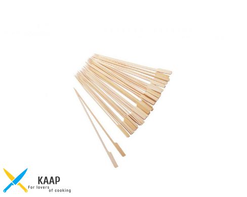 Шпажка-шампур для шашлыка 200 мм (20 см) бамбуковый с ручкой Японская (50 шт.)