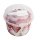 Контейнер для мороженого/десерта 250 мл 9,5х6 см с крышкой и складной ложкой 50 шт, полипропиленовый