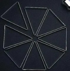 Набір форм для випікання – 8 шт. "трикутник" - 120х98 mm, h 20 mm