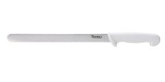 Кухонный нож для нарезки хлеба 30 см. Hendi с белой пластиковой ручкой (843154)