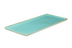 Тарілка прямокутна 35х16 см. порцелянова, бірюзова Seasons Turquoise, Porland