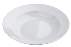 Тарелка глубокая круглая 400 мл., 24 см. фарфоровая, белая Kaszub, Lubiana