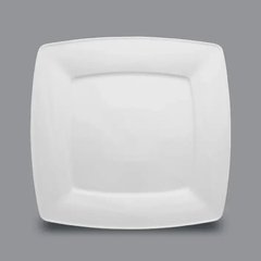 Тарелка квадратная 28х28 см. фарфоровая, белая Victoria, Lubiana