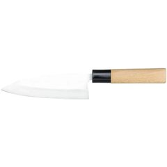 Кухонний ніж Японський для нарізки овочів 16,5 см. Santoku, Stalgast з дерев'яною ручкою (298165)