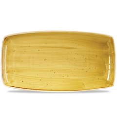 Блюдо прямокутне 35х18,5 см, серія Stonecast Yellow