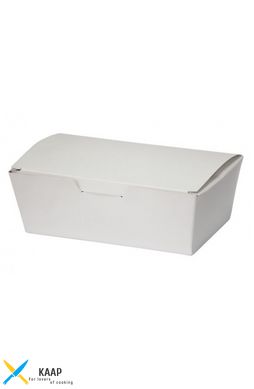 Коробка бумажная для снеков, нагетсов, суши, роллов большая 165х105х58 мм белая 25 шт