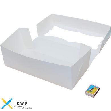 Коробка для рулетов 330х150х110 мм белая картонная (бумажная)