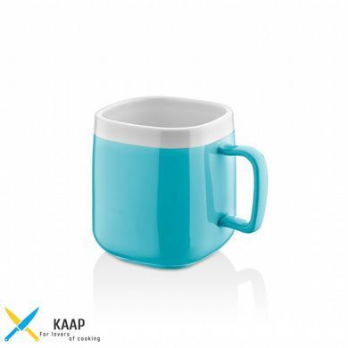 Кружка 330мл. квадратна/біла, полікарбонатна (нижкова) GastroPlast