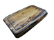 Доска для подачи 40х20х2 см "Арт-L" Фигурная, деревянная с желобом и обжигом из дуба