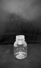 Бутылка одноразовая 150 мл с широким горлом «Круглая» крышка 38 мм прозрачная (без крышки)