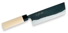 Нож кухонный Nakiri black 16,5 см. Kaneyoshi, Yaxell с деревянной ручкой (30569)