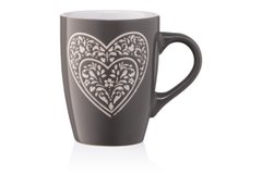 Чашка Heart, 330 мл, темно-серая, керамика ARDESTO