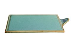 Тарілка прямокутна для подачі 27х21 см. порцелянове, бірюзове Seasons Turquoise, Porland