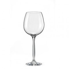 Бокал для красного вина 460 мл. на ножке, стеклянный Сhanson, Crystalex