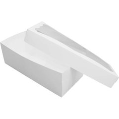 Коробка для рулетов 450х200х150 мм белая картонная (бумажная)
