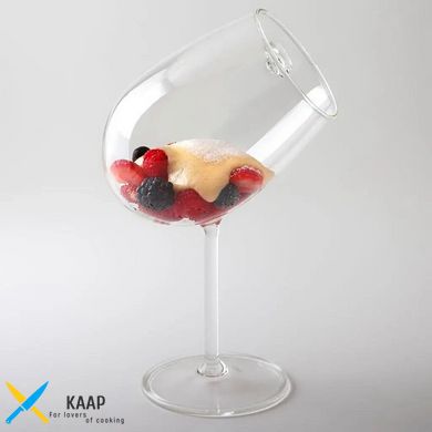 Креманка/бокал похилий 325 мл. з ручкою, боросилікатне скло Chardonnay, 100% Chef