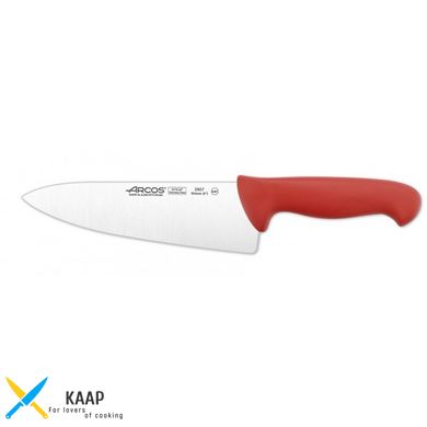Кухонний ніж кухарський 20 см, 2900, Arcos з червоною пластиковою ручкою (290722)