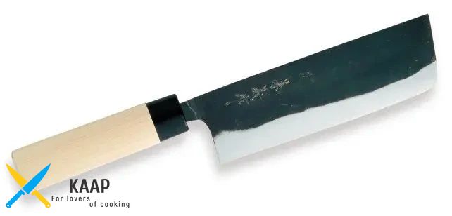 Ніж кухонний Nakiri black 16,5 см. Kaneyoshi, Yaxell з дерев'яною ручкою (30569)