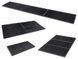 Килимок барний спил-стоп 15x30 см (300х150 мм) Mini Bar Mat гумовий чорний (3629)