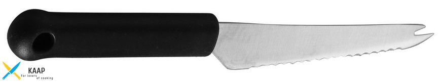 Кухонний ніж для нарізки сиру 13 см. Hendi із чорною пластиковою ручкою (856239)