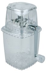Измельчитель для льда (прозрачный пластик) 10х10 см, h-24 см, фрезы из нержавеющей стали, APS