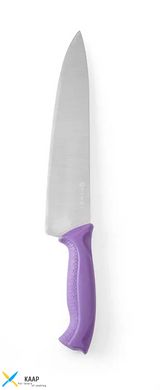 Кухонний ніж універсальний 24/38,5 см. Фіолетова ручка HACCP.