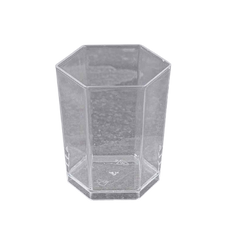 Пиала-форма фуршетная для десерта 50 мл 60 шт/уп стеклоподобная прозрачная Banket HEXAGONAL Huhtamaki
