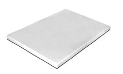 Доска разделочная пластиковая 40х30х1 см. прямоугольная, белая Durplastics