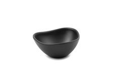 Чаша для соуса треугольная круглая 20 мл, из меламина 56×56×27 мм, черная, матовая
