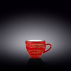 Чашка чайна Wilmax SPIRAL RED 190мол WL-669235/A