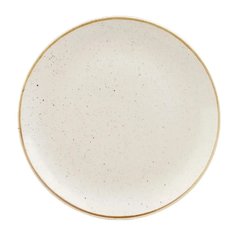 Тарілка кругла 32 см. керамічна, бежева Stonecast White Speckle, Churchill