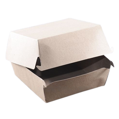 Коробка для бургера 120х120х85 мм 100 шт Крафт клеєний 99397